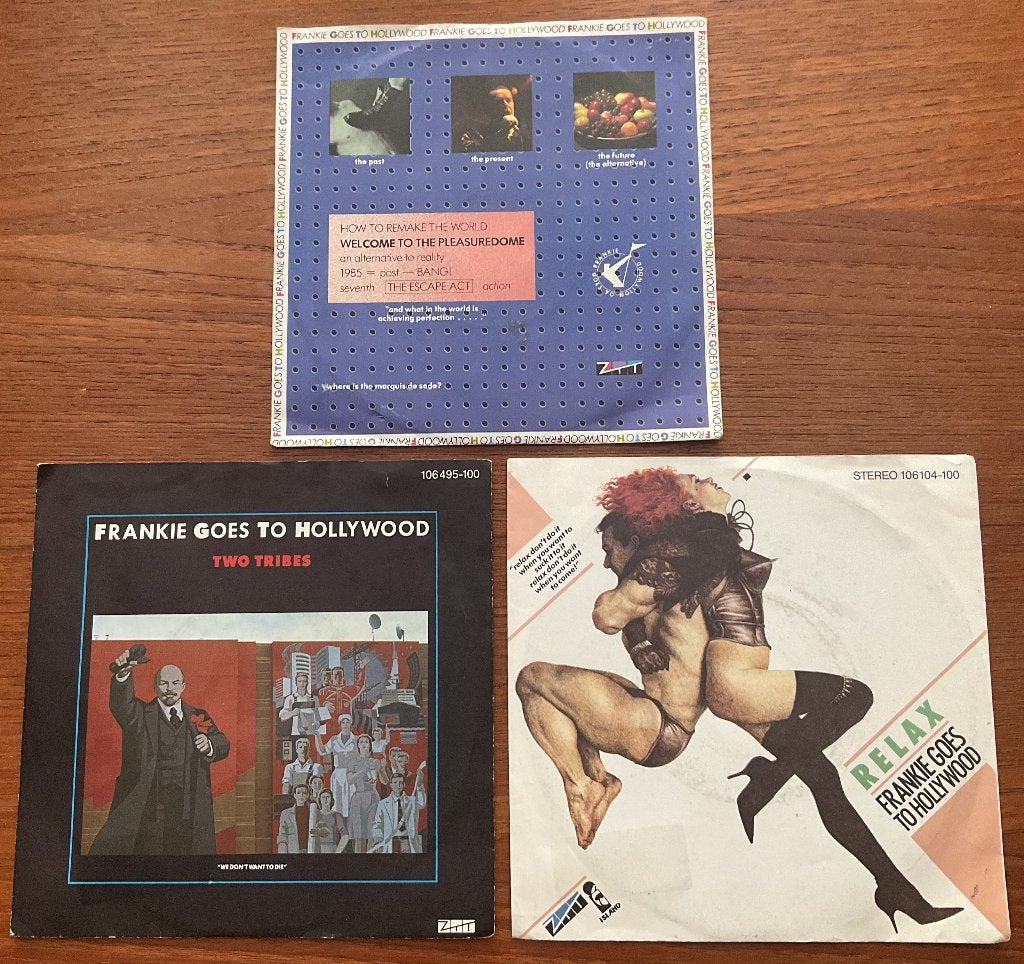 De 3 grootste Frankie Goes To Hollywood Hits - (3x 7 inch), Ophalen, Gebruikt, 7 inch, Pop