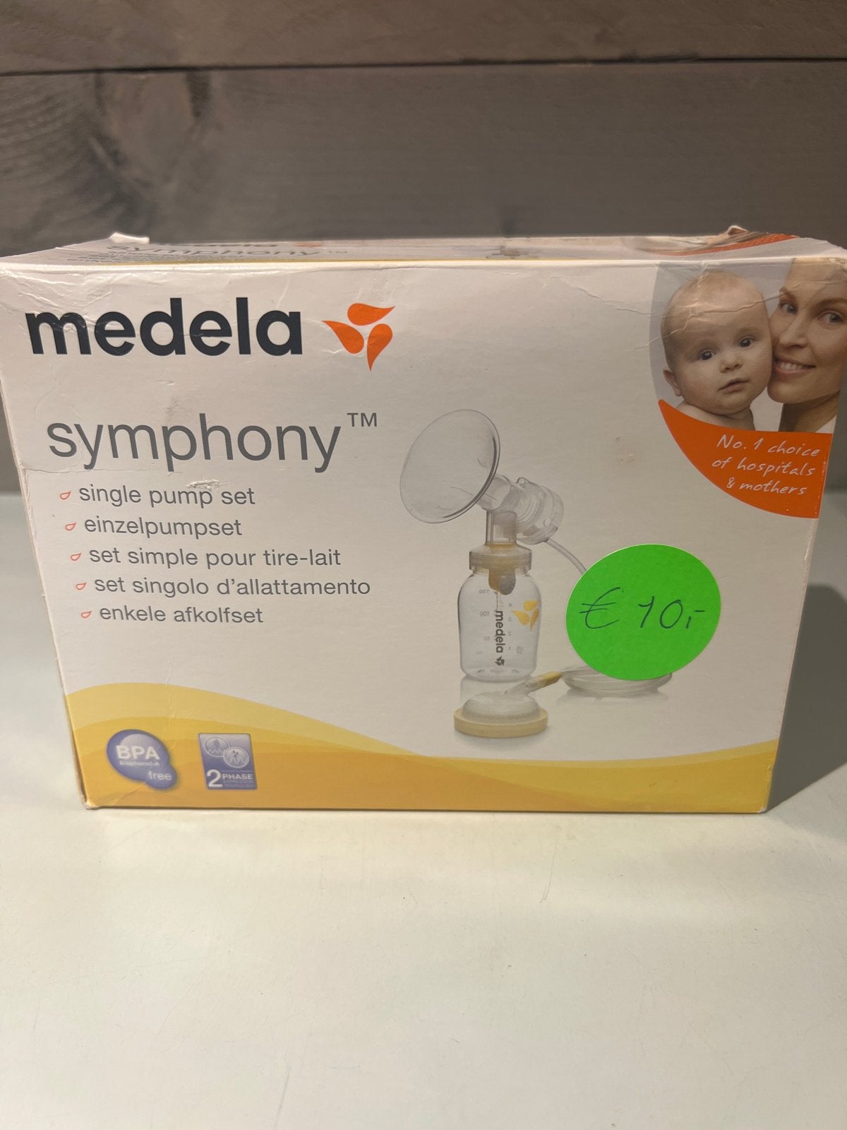 Medela Symphony enkel afkolfset - Zo goed als nieuw, N, N, Nieuw, Ophalen of Verzenden