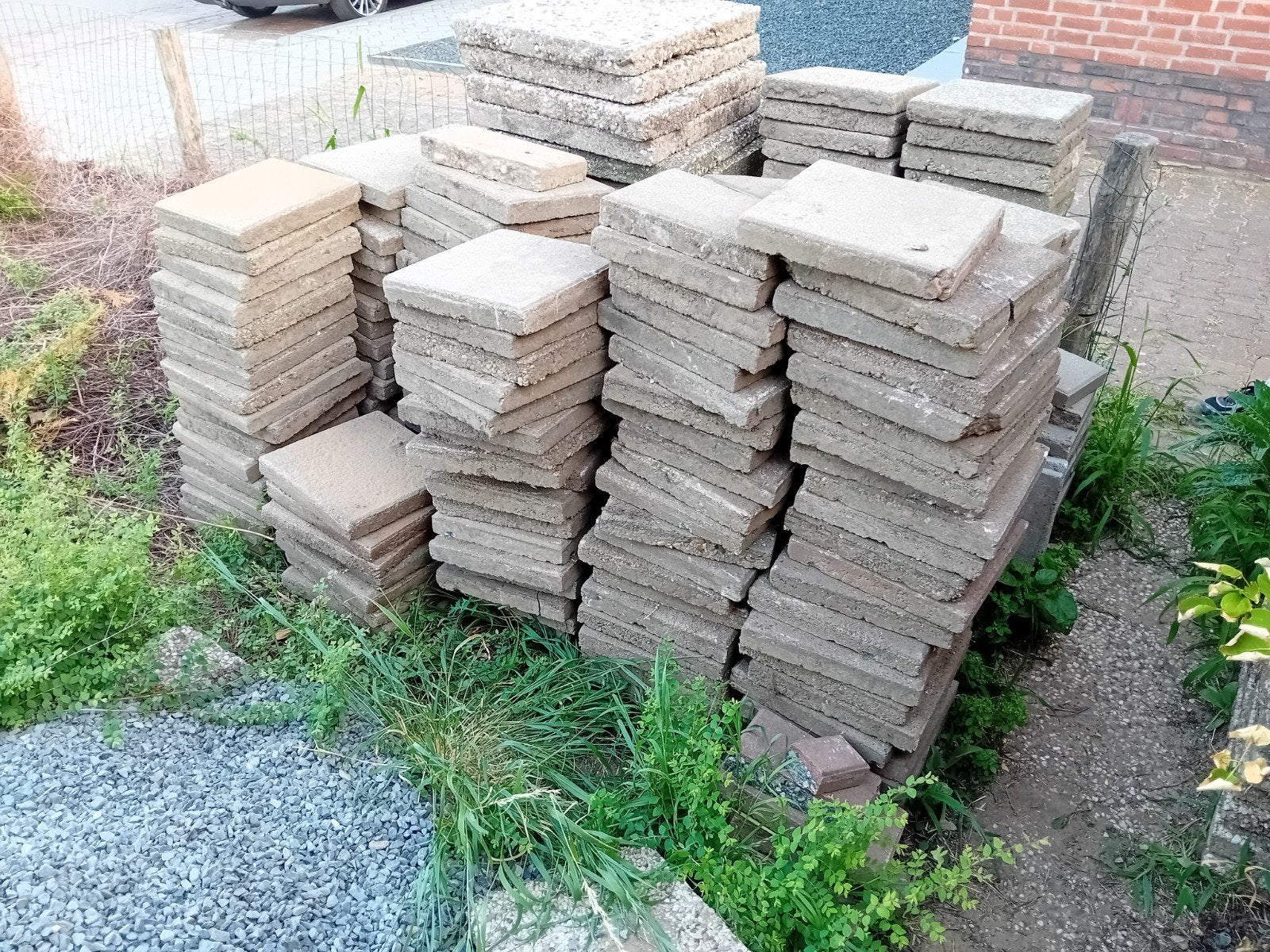 Tegels 30x30, Tuin en Terras, Ophalen, Gebruikt, Beton, Terrastegels