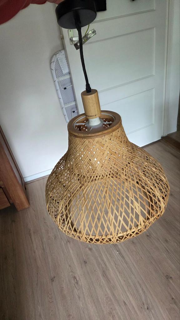 Hanglamp IKEA, Huis en Inrichting, Lampen | Hanglampen, Ophalen, Hout, Minder dan 50 cm