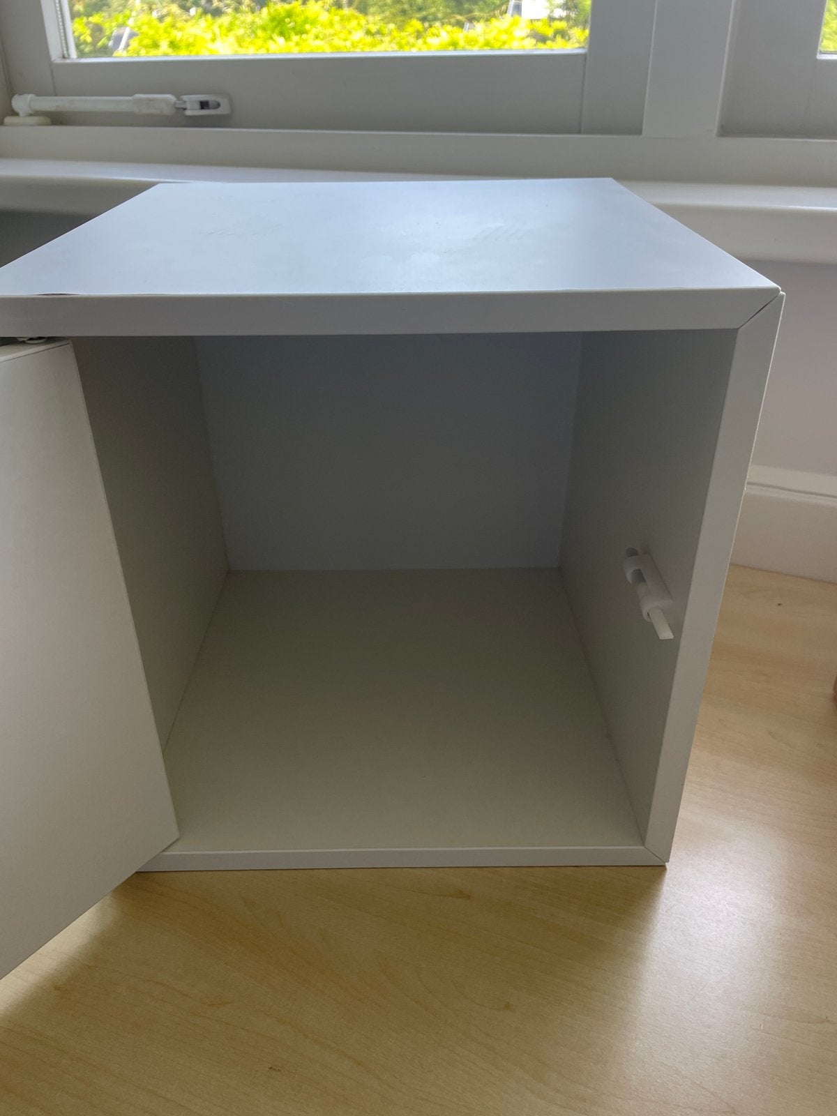IKEA Kubus Kastje met Deur, Wit Fineer - 35x35 cm, Ophalen, Gebruikt