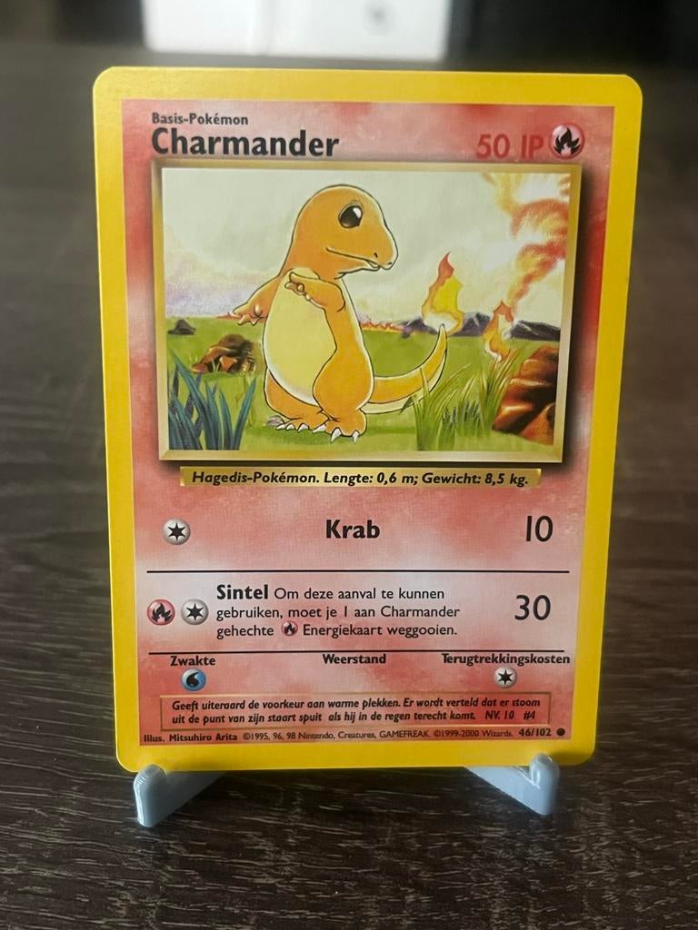 Charmander (46/102) - Base Set - Good, Hobby en Vrije tijd, Ophalen of Verzenden, Gebruikt, Losse kaart