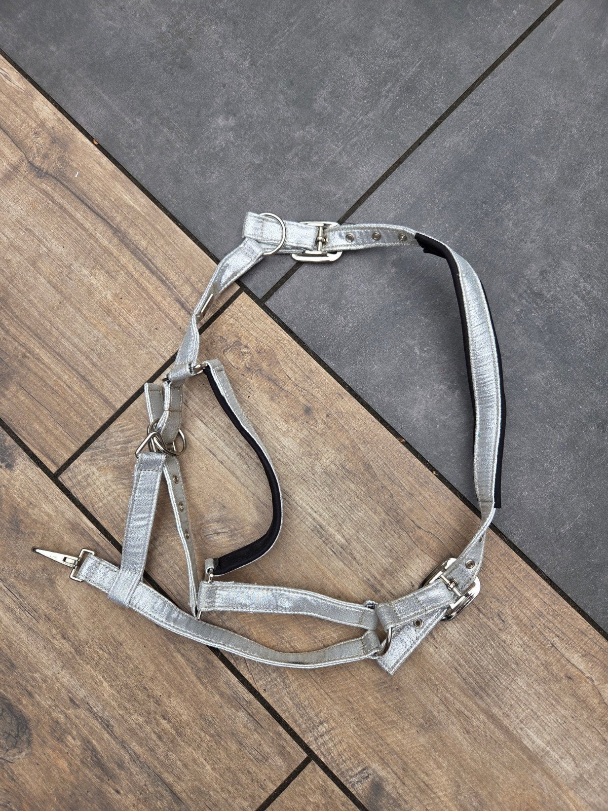 Halster, zilverkleurig. Horsegear (Full), Ophalen of Verzenden, Zo goed als nieuw