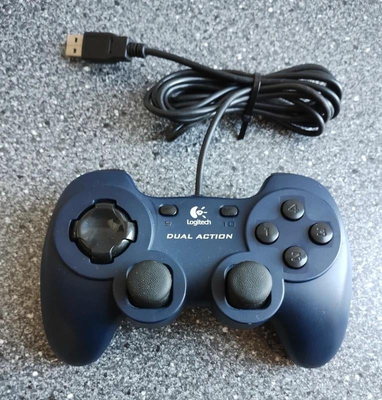 Logitech Dual Action Controller, Computers en Software, Joysticks, Verzenden, Zo goed als nieuw, Logitech
