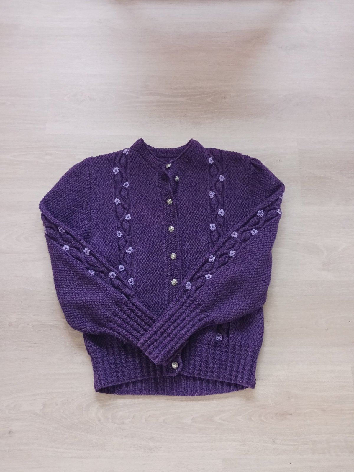 Vintage vest, Ophalen, Nieuw, Maat 38/40 (M), Paars