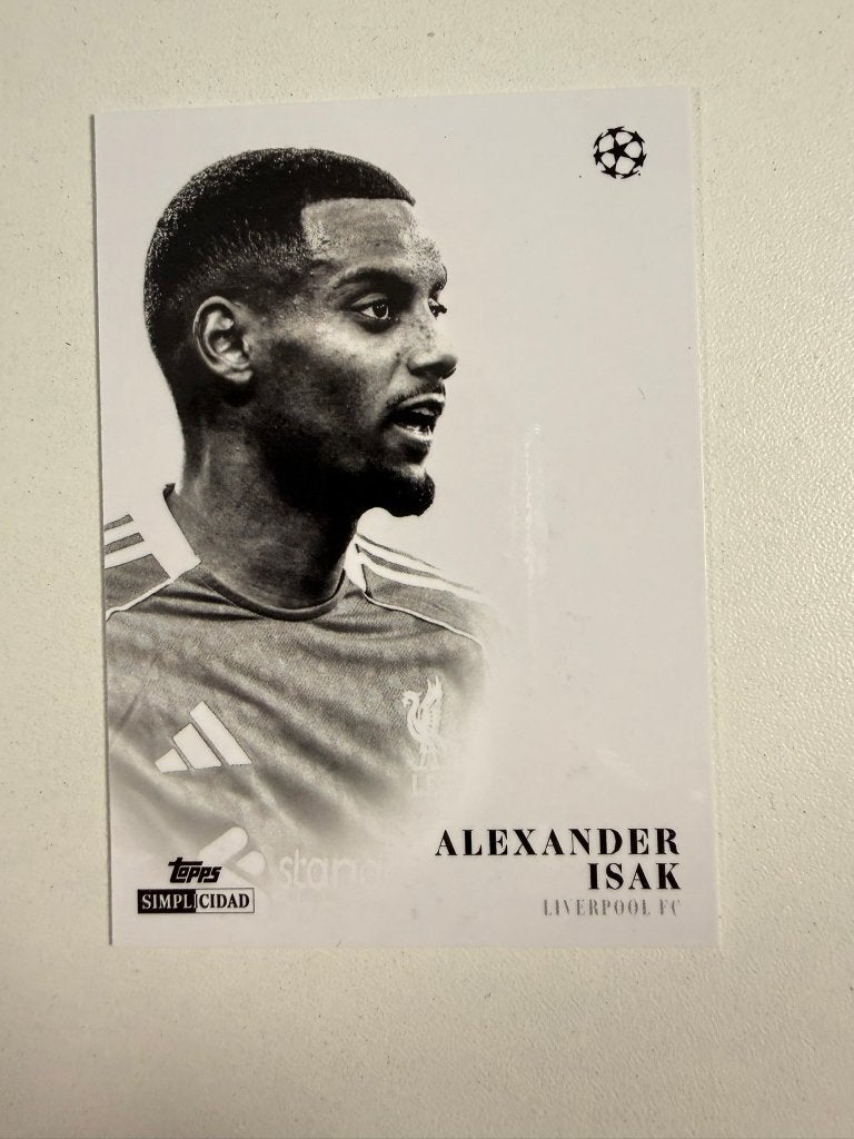 Alexander Isak Topps Simplicidad 2025-26, Ophalen of Verzenden, Nieuw, Buitenlandse clubs, Poster, Plaatje of Sticker
