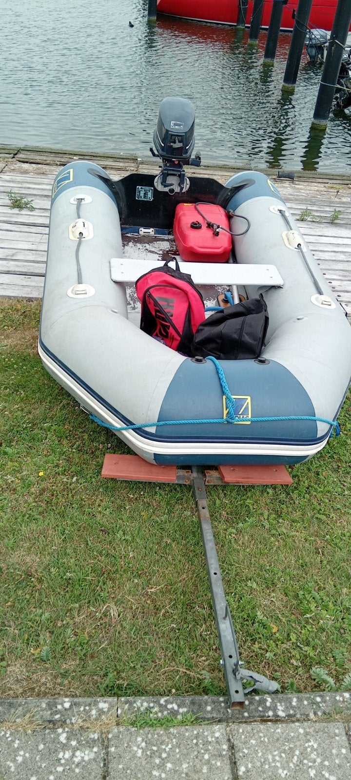opblaas bootje, Ophalen