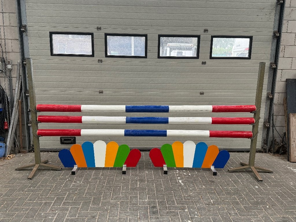 Complete Hindernis met drie nieuwe balken, kleur naar keuze, Ophalen of Verzenden, Nieuw, Springen