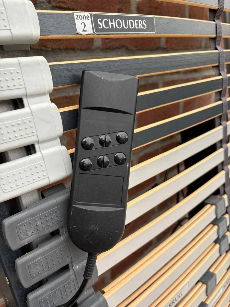 2 Elektrische Lattenbodems 80x200 – Verstelbaar –, Ophalen, Zo goed als nieuw, Tweepersoons, 80 cm