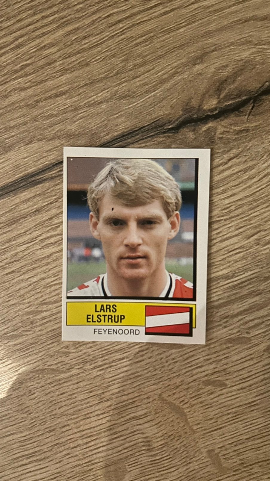 Panini Voetbal 88 plaatje Lars Elstrup Feyenoord, Verzenden, Zo goed als nieuw, Sticker