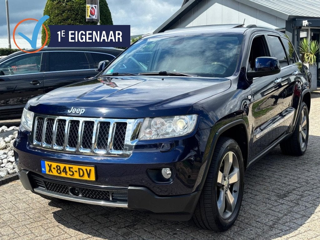 Jeep Grand Cherokee 3.0 CRD V6 Laredo 2013 Trekhaak 3500 KG, Auto's, Jeep, Euro 5, Gebruikt, Blauw, Leder