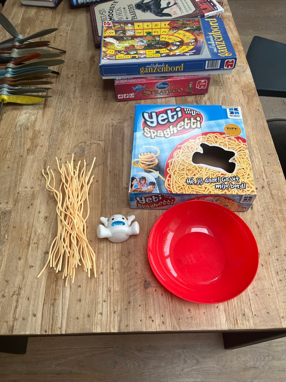 Yeti in mijn Spaghetti - Leuk familiespel, Een of twee spelers, Ophalen of Verzenden, Gebruikt