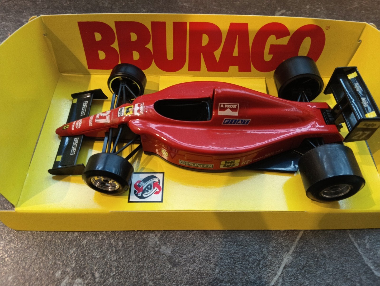 Bburago Ferrari 641/2 F1 Alain Prost 1990 Schaal 1:24, Ophalen of Verzenden