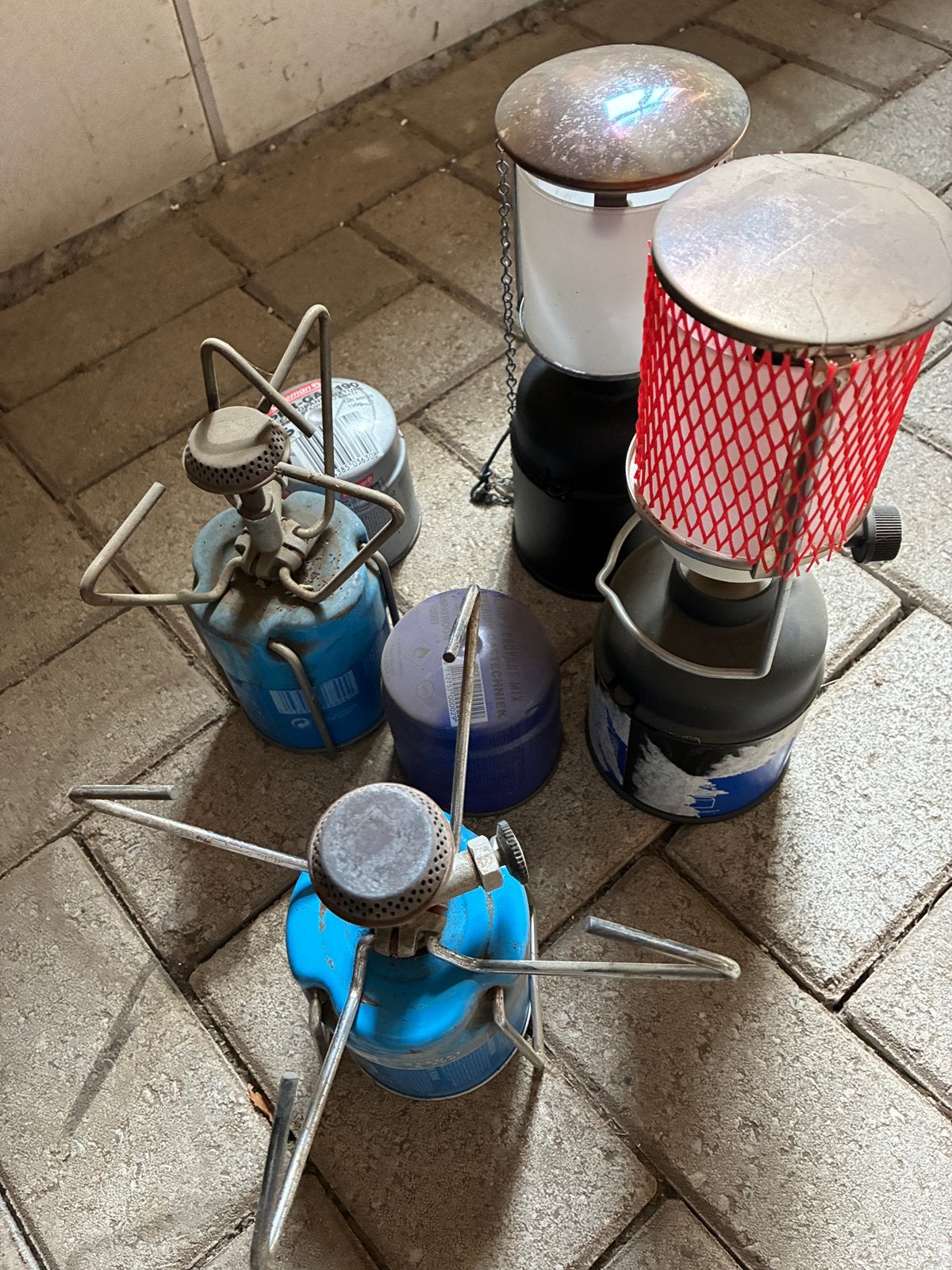 Brander en licht op gas, Ophalen, Gebruikt
