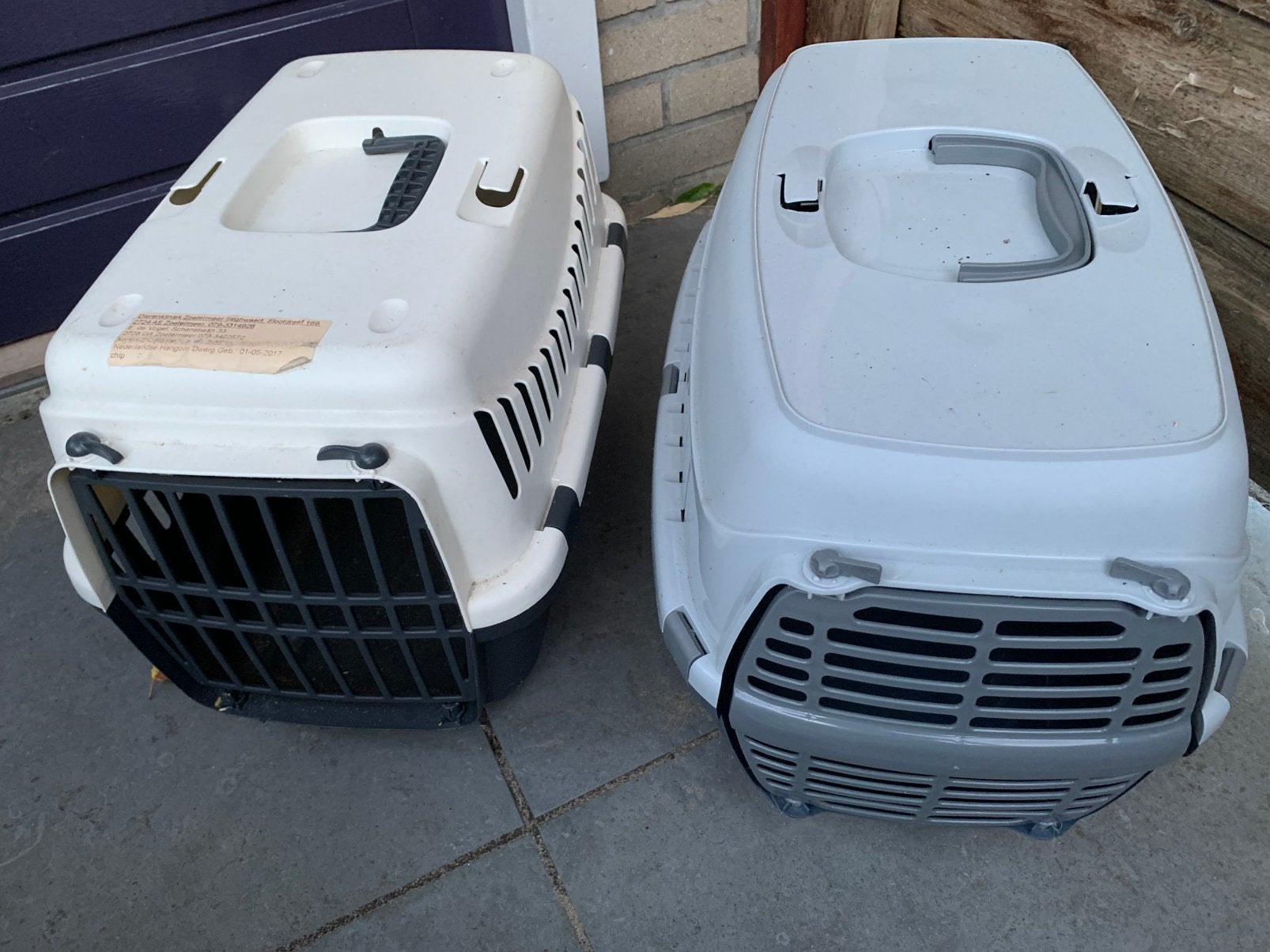 Transportboxen Reisboxen voor konijn of kat, Dieren en Toebehoren, Gebruikt, Minder dan 75 cm, Reiskooi of Transportbox, Konijn