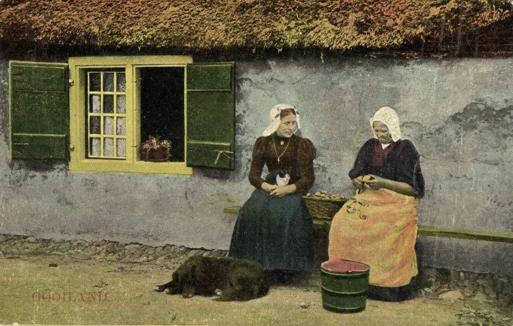 Klederdracht uit het Gooiland (1912) Ansichtkaart, Ophalen of Verzenden, Voor 1920, Gelopen, Noord-Holland