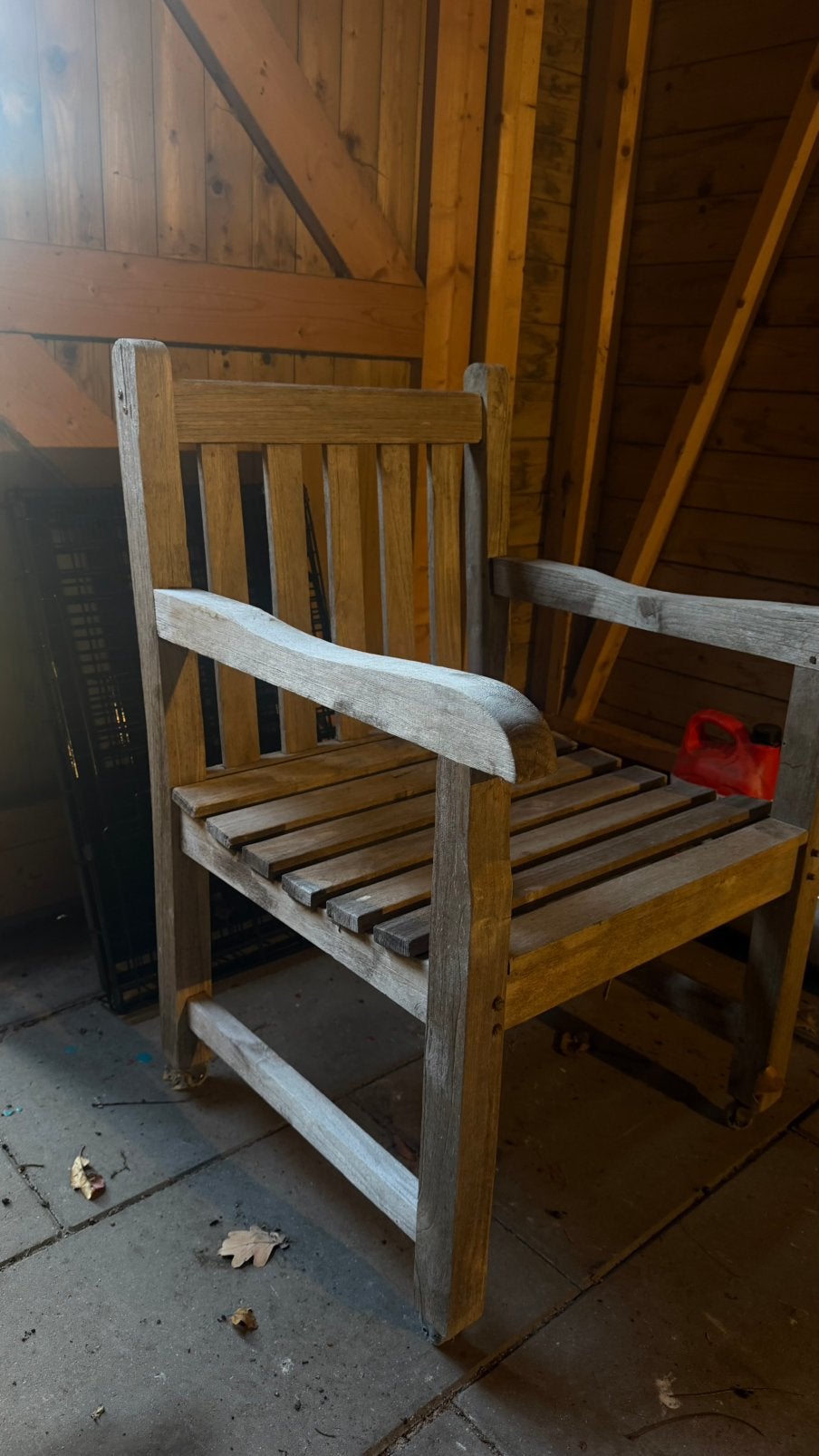 Houten tuinstoelen, Tuin en Terras, Ophalen, Gebruikt, Hout