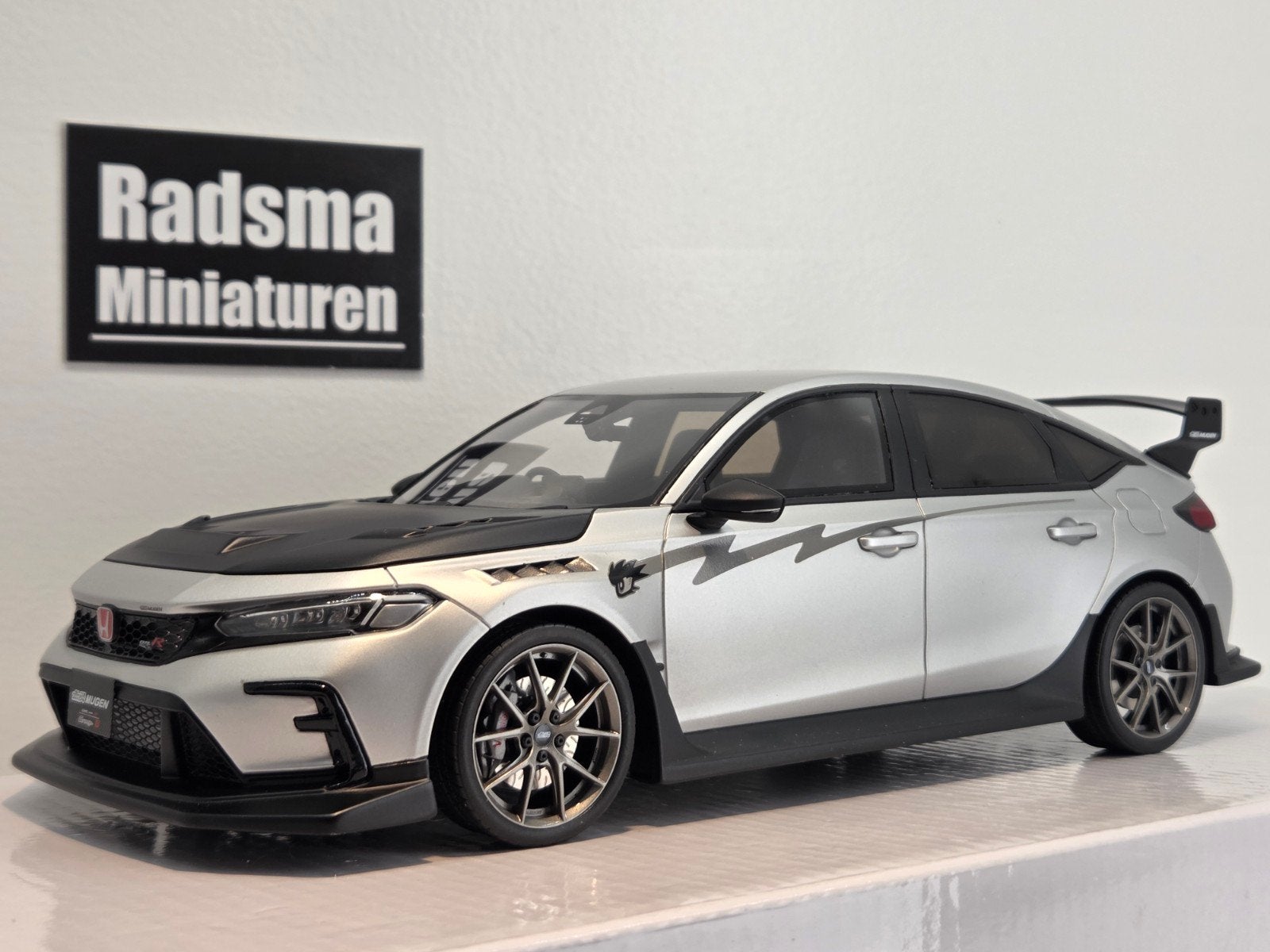 Honda Civic TypeR Mugen FK9 - Matgrijs - 1:18 Ottomobile, OttOMobile, Auto, Nieuw, Ophalen of Verzenden