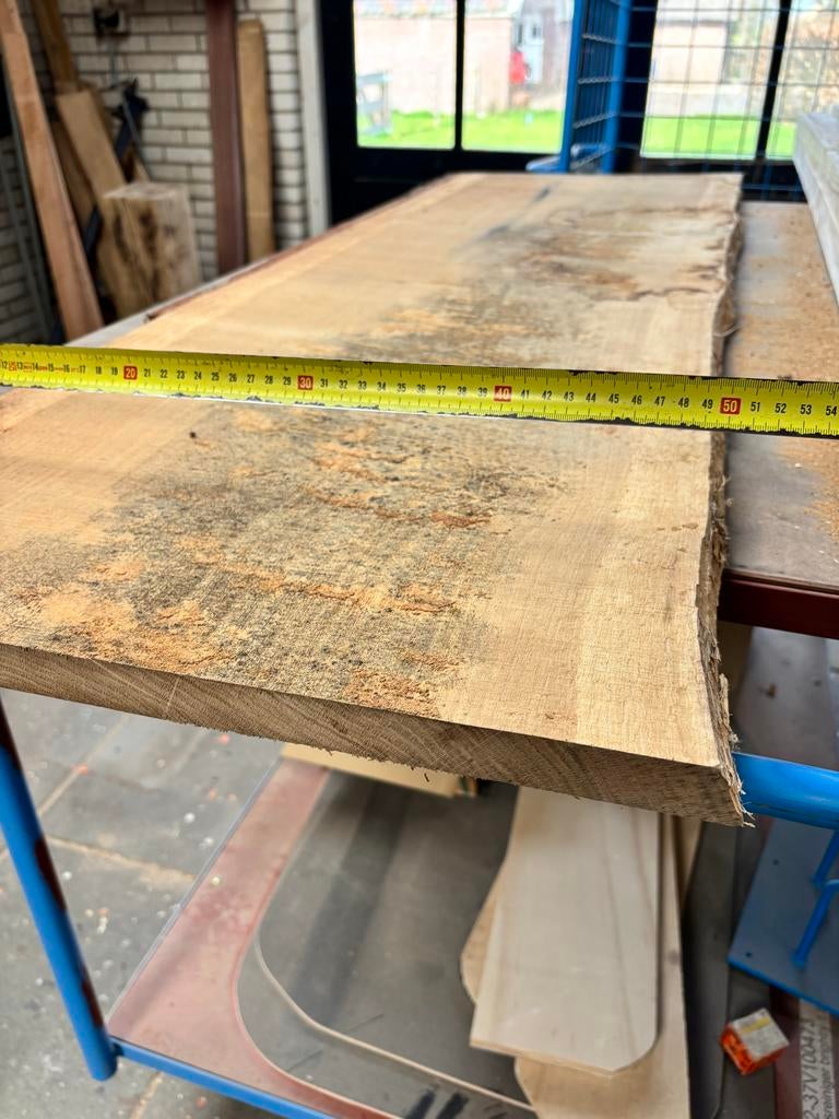Eiken Schaaldelen Winddroog - Diverse Afmetingen, Doe-het-zelf en Verbouw, Hout en Planken, Ophalen, Gebruikt, 25 tot 50 mm, Eiken