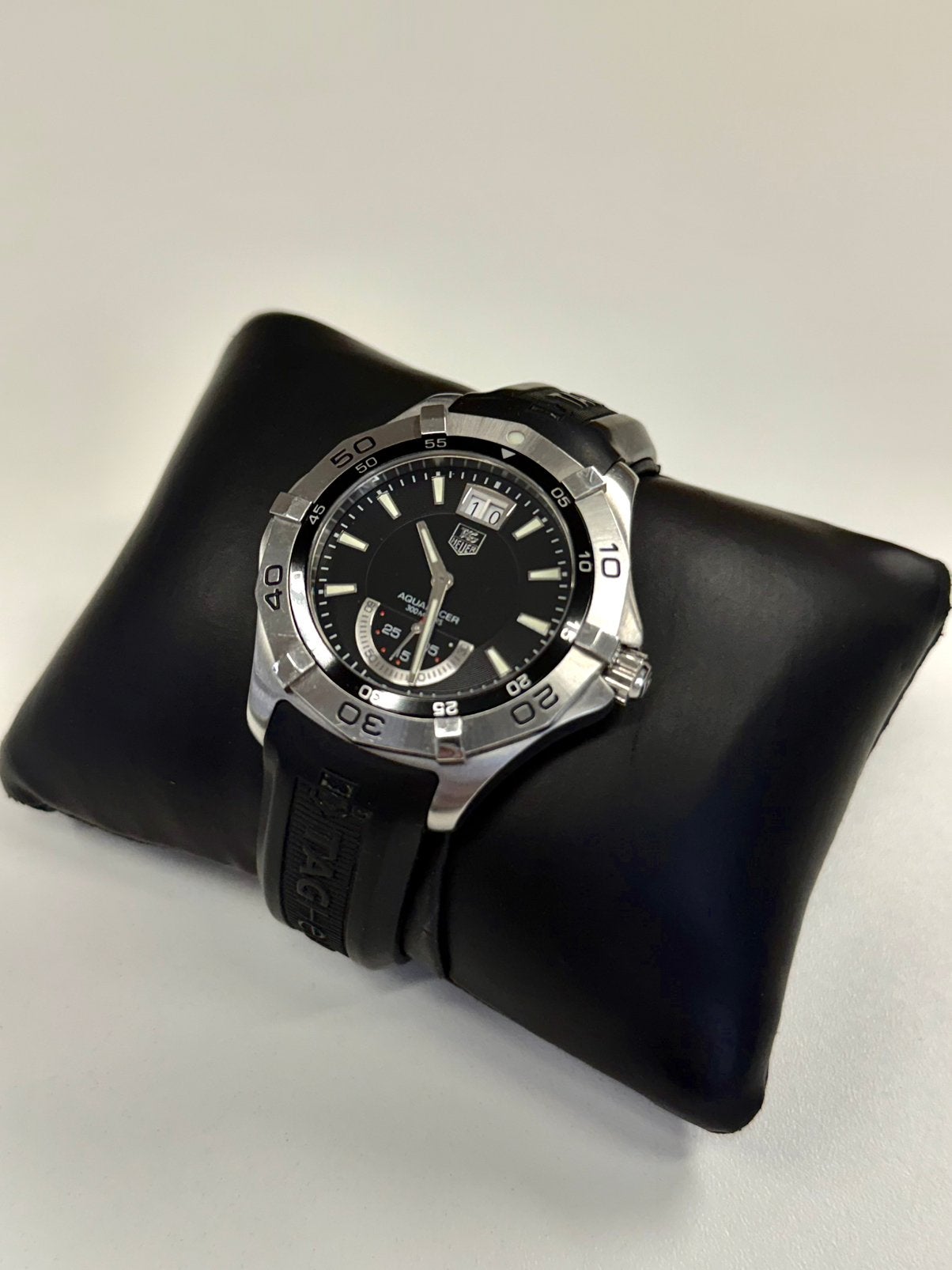 TAG Heuer Aquaracer Quartz 43mm - Herenhorloge, Ophalen of Verzenden, Zo goed als nieuw, Staal, TAG Heuer