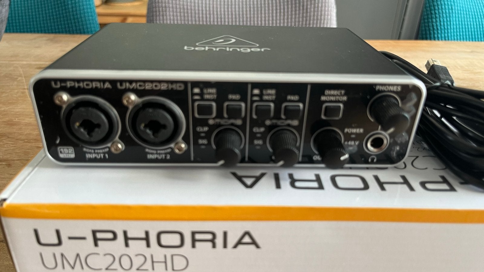 Behringer U-Phoria UMC202HD Audio Interface, Ophalen of Verzenden, Zo goed als nieuw