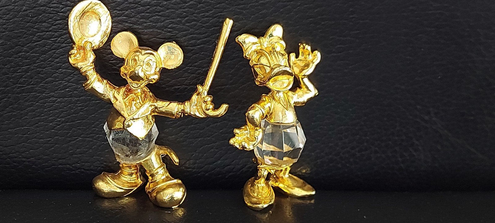 Disney Swarovski Katrien Duck en Mickey Mouse beeldjes, Ophalen, Zo goed als nieuw, Figuurtje