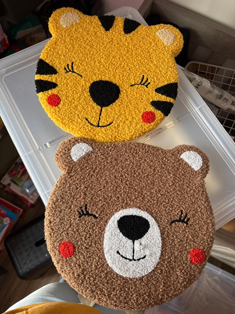 Leuke wanddecoratie: Tijger en Beer (set van 2), Kinderen en Baby's, Kinderkamer | Inrichting en Decoratie, Nieuw, Wanddecoratie