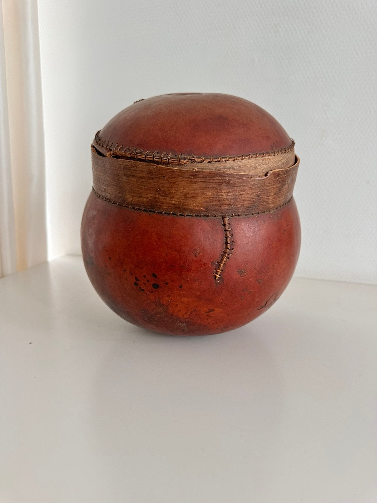 Antieke Senufo kalebas pot privé collectie Antropoloog 1930, Ophalen of Verzenden
