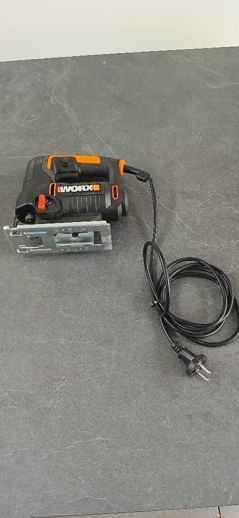 Worx decoupeerzaag afkortzaag zaag, Gebruikt, Decoupeerzaag, Ophalen of Verzenden, 30 tot 70 mm