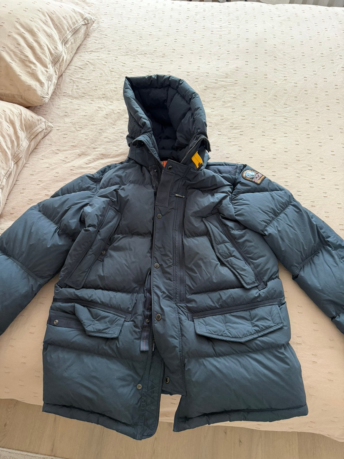 Parajumpers Winterjas Heren L Donkerblauw, Kleding | Heren, Jassen | Winter, Ophalen, Zo goed als nieuw, Maat 52/54 (L), Blauw