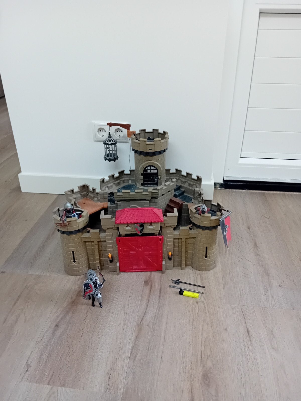 Playmobil Valkenridders Kasteel - Compleet met Figuren, Kinderen en Baby's, Gebruikt, Complete set, Ophalen of Verzenden, Kasteel/Fort