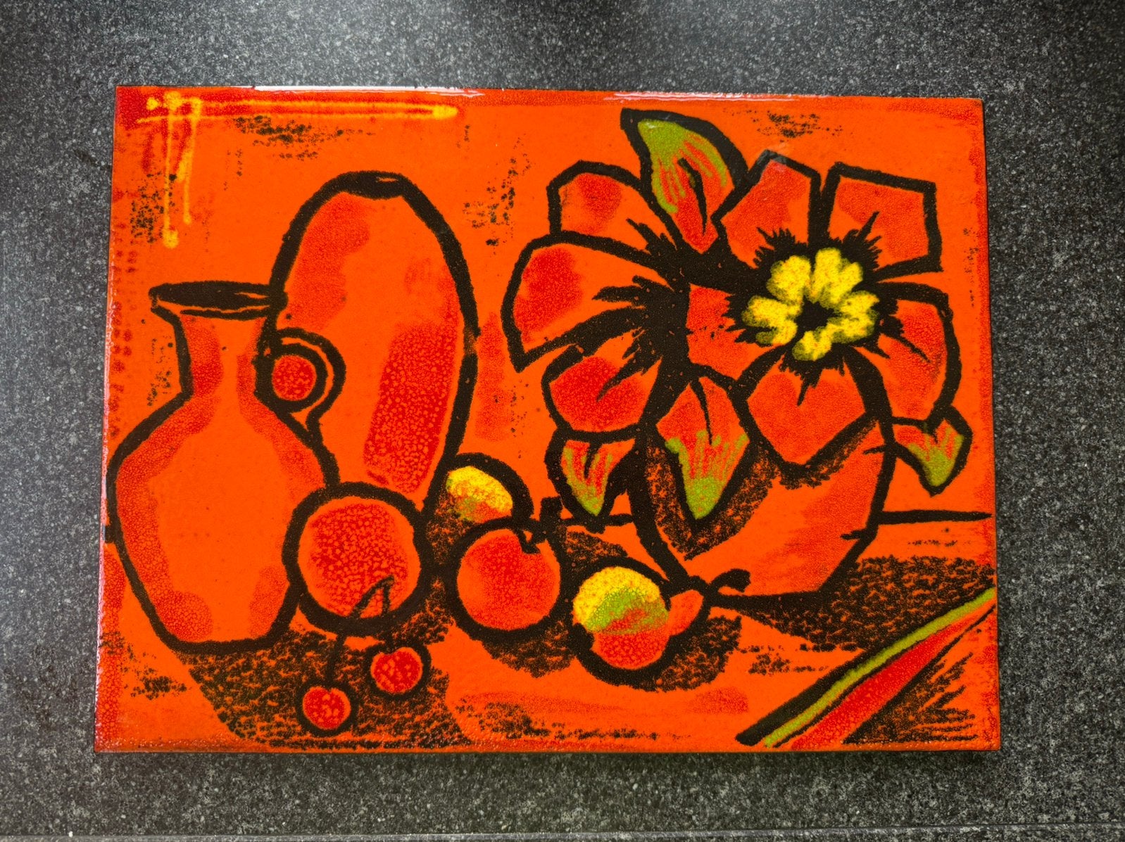 Keramische wandttegel - West-Germany - jaren 60/70, Ophalen