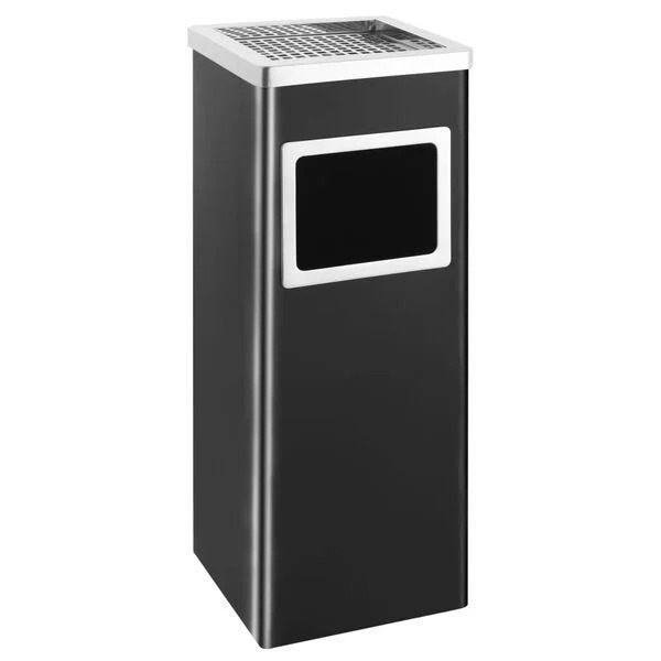 Nieuw Asbak / prullenbak 45 L staal zwart, 40 liter of meer, Ophalen of Verzenden, Nieuw, Metaal