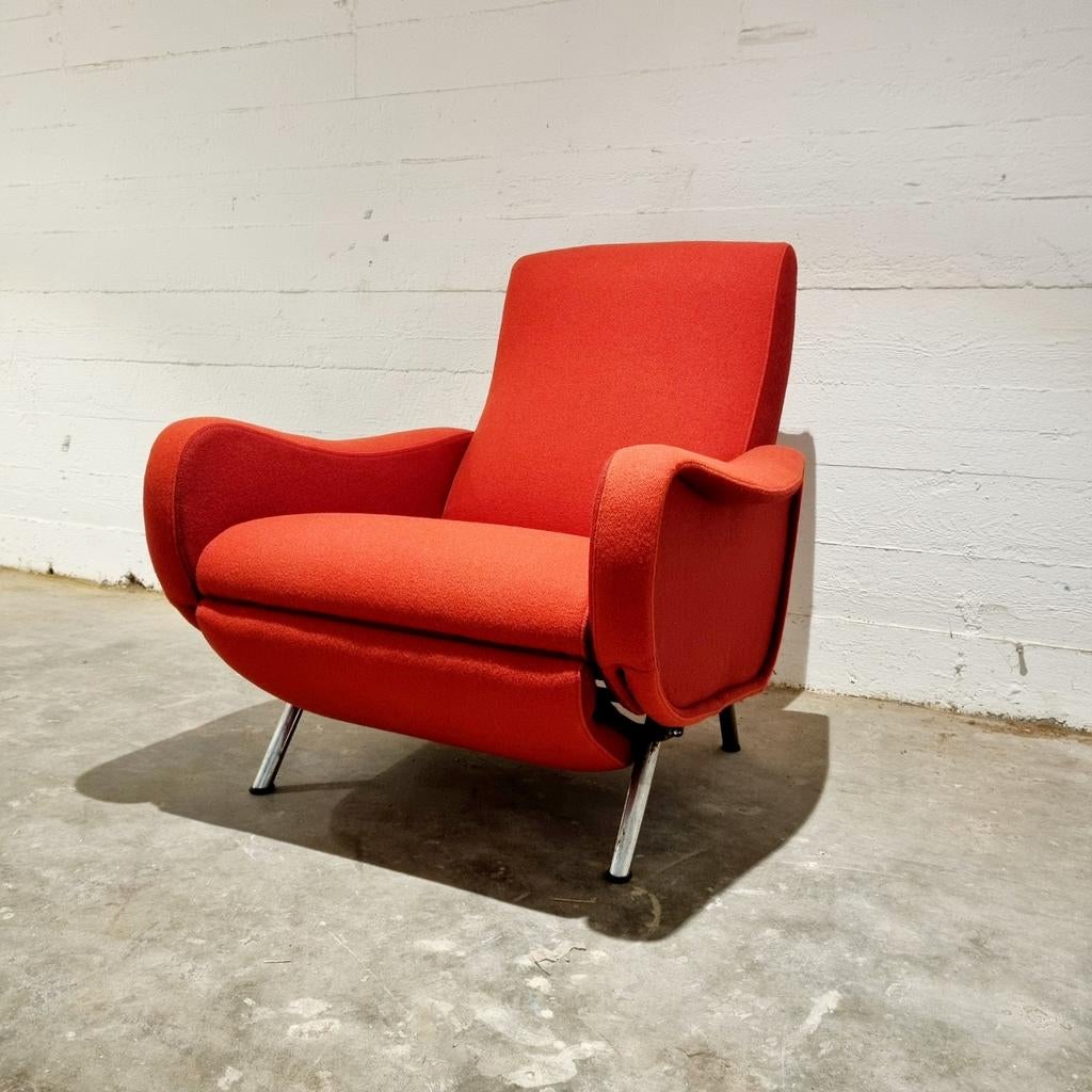 Verstelbare Dames Loungestoel Pizetti Roma 1950s, Ophalen, 75 tot 100 cm
