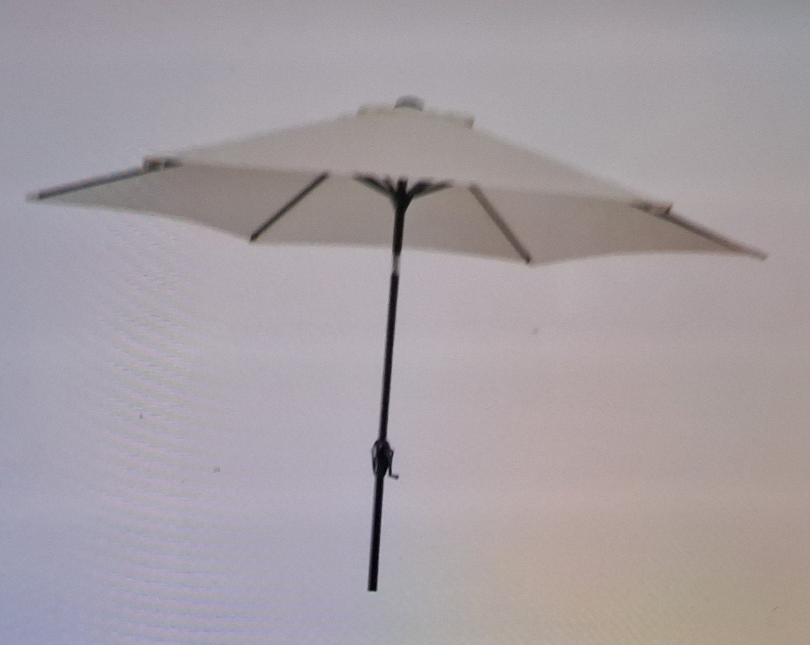 Tekoop parasol kantelbaar 130 cm rond, kleur ecru., Gebruikt, Kantelbaar, Strandparasol, 2 tot 3 meter