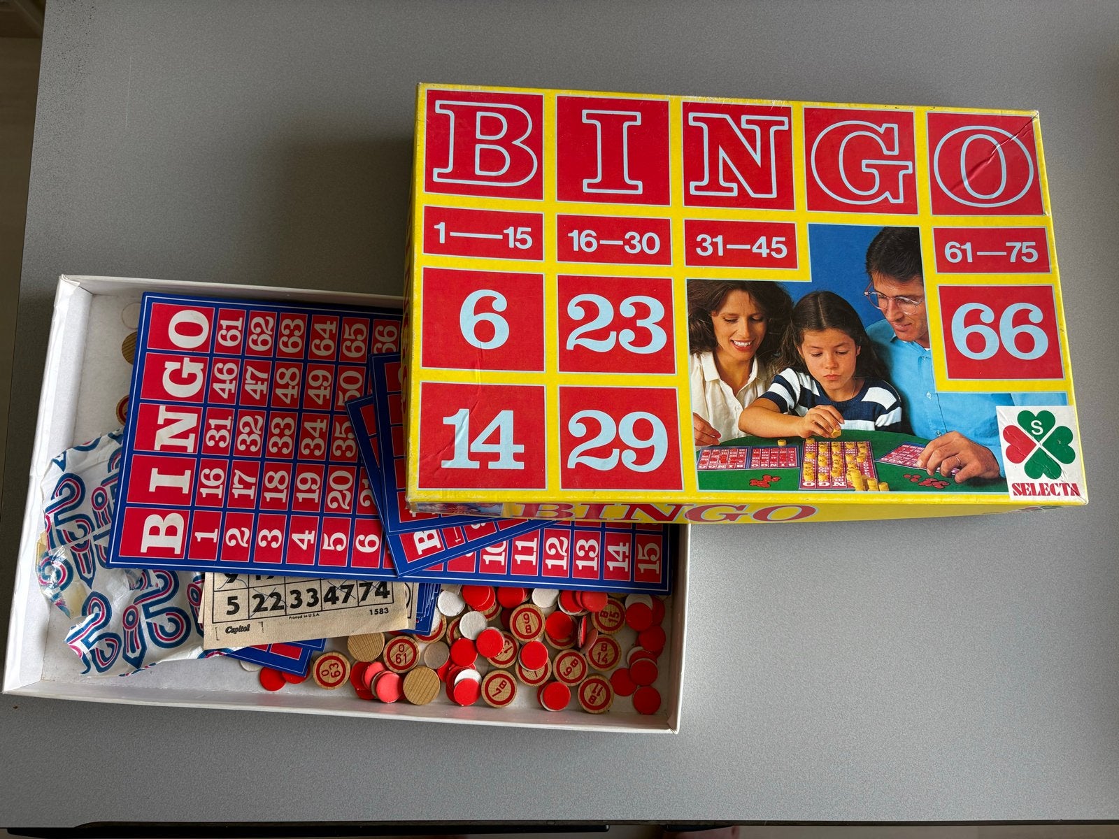 Bingo Gezelschapsspel - Selecta, Drie of vier spelers, Ophalen of Verzenden, Gebruikt