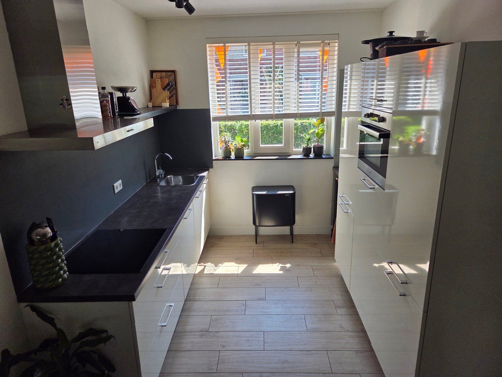 Hoogglans Magnolia Keuken - Eind 2014, Ophalen, Gebruikt, Wit, Dubbelwandige keuken