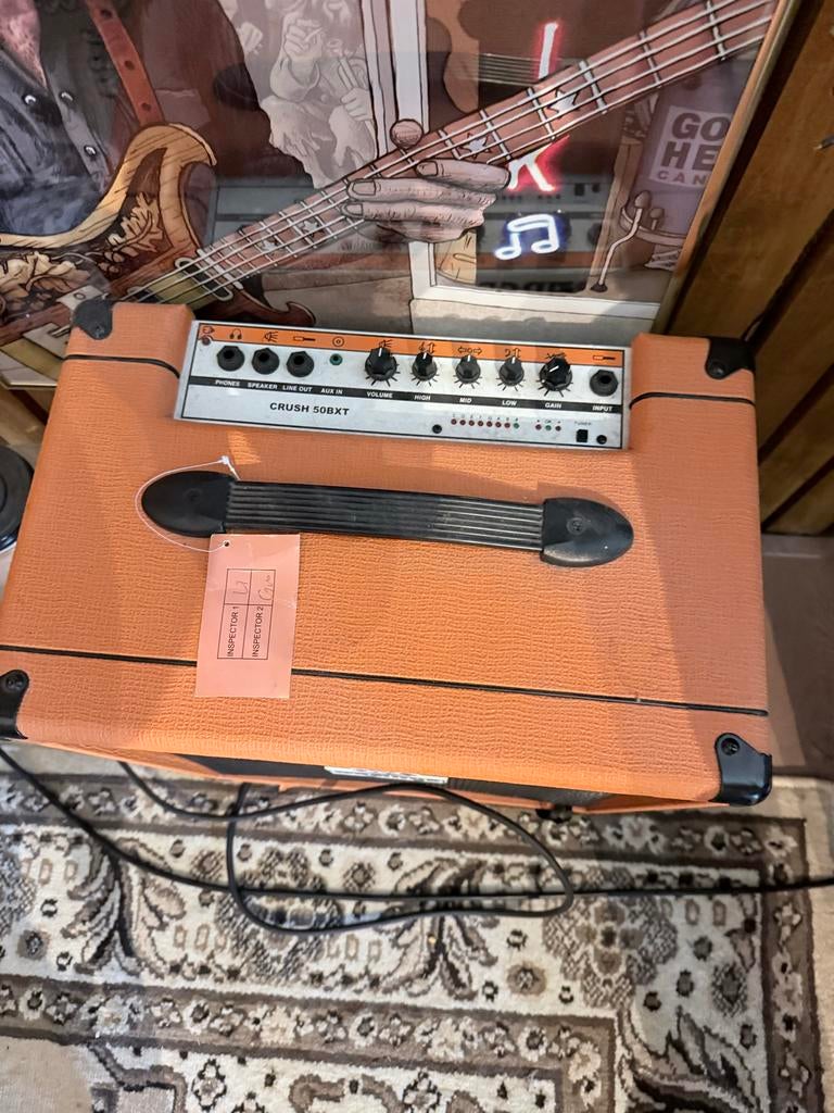 Orange Crush 50BXBT Basgitaarversterker, Muziek en Instrumenten, Versterkers | Bas en Gitaar, Ophalen, Zo goed als nieuw, Basgitaar