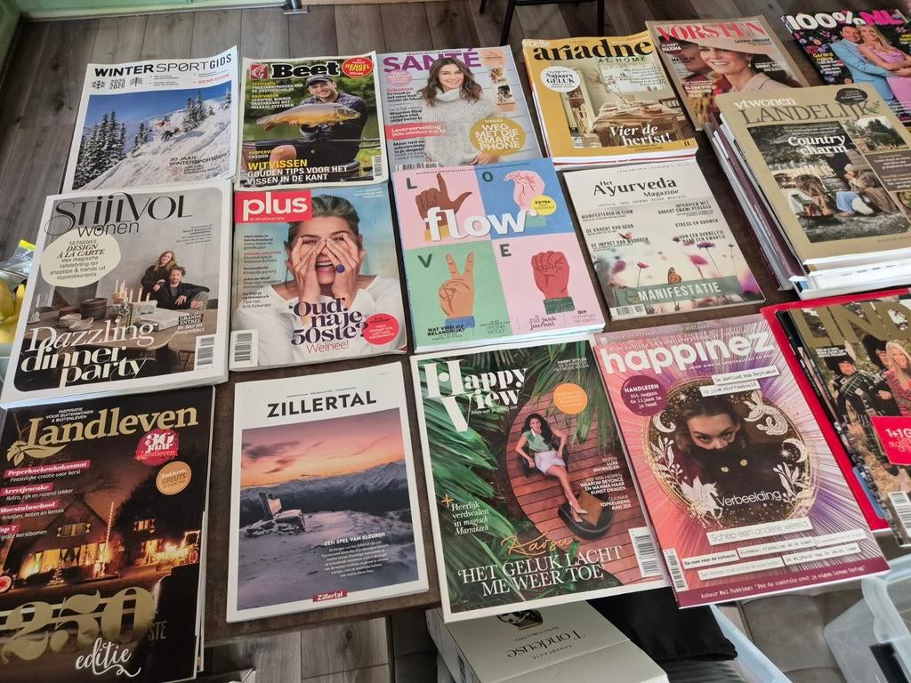 Verschillende tijdschriften oa linda autovisie topgear, Ophalen, Zo goed als nieuw, Overige typen