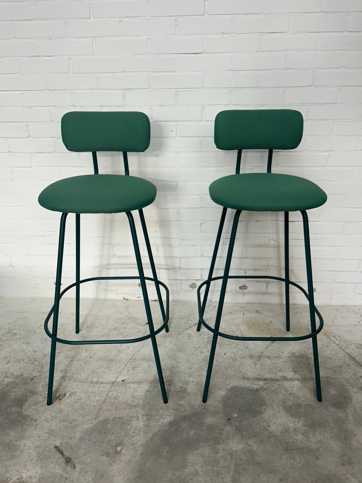 Richard Hutten 2 x barkruk limited design nieuw zeegroen, Ophalen, 60 tot 90 cm, Nieuw, X
