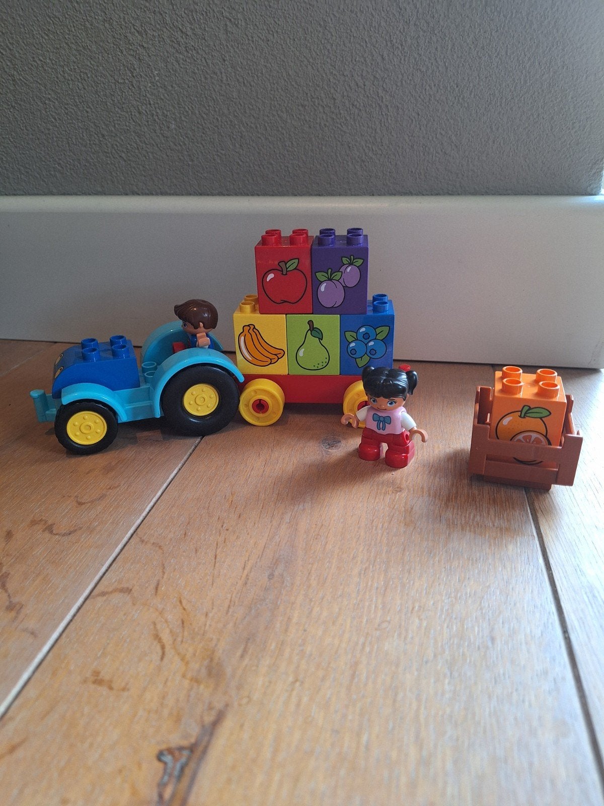 Lego Duplo 10615 Mijn Eerste Tractor - Compleet, Overige thema's, Ophalen of Verzenden, Zo goed als nieuw, Duplo