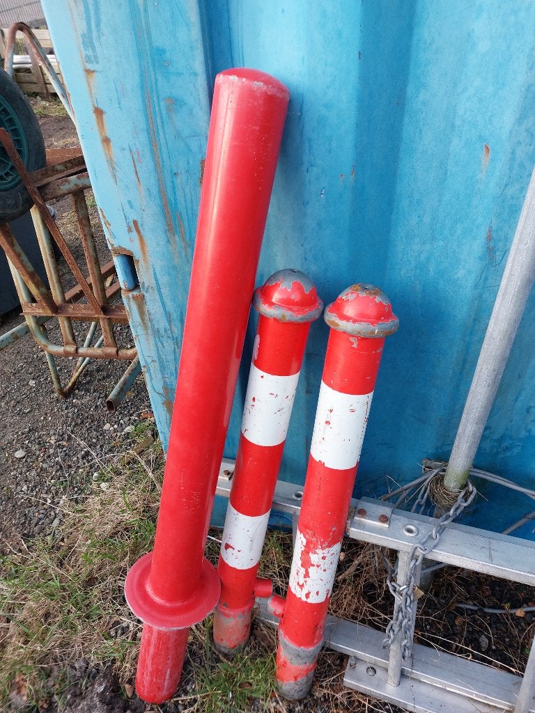 Afzetpaal 3 stuks rood wit zware kwaliteit 1 koop, Ophalen, Gebruikt, Minder dan 180 cm, Palen