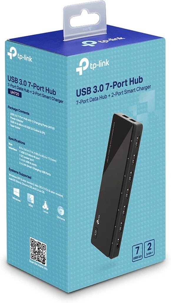 TP-Link USB 3.0 Hub met 7 aansluitingen, Laptop, Tp link, Ophalen of Verzenden, Zo goed als nieuw