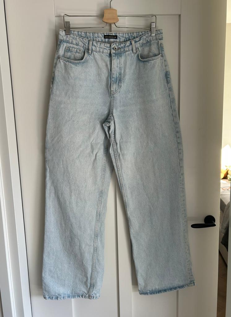 Seven Sisters wide leg jeans lichtblauw maat 30, Ophalen of Verzenden, Zo goed als nieuw, Blauw, W30 - W32 (confectie 38/40)