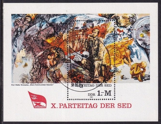 B432 – DDR Oost Duitsland michel blok 63 gestempeld , 10e, Verzenden, DDR, Gestempeld