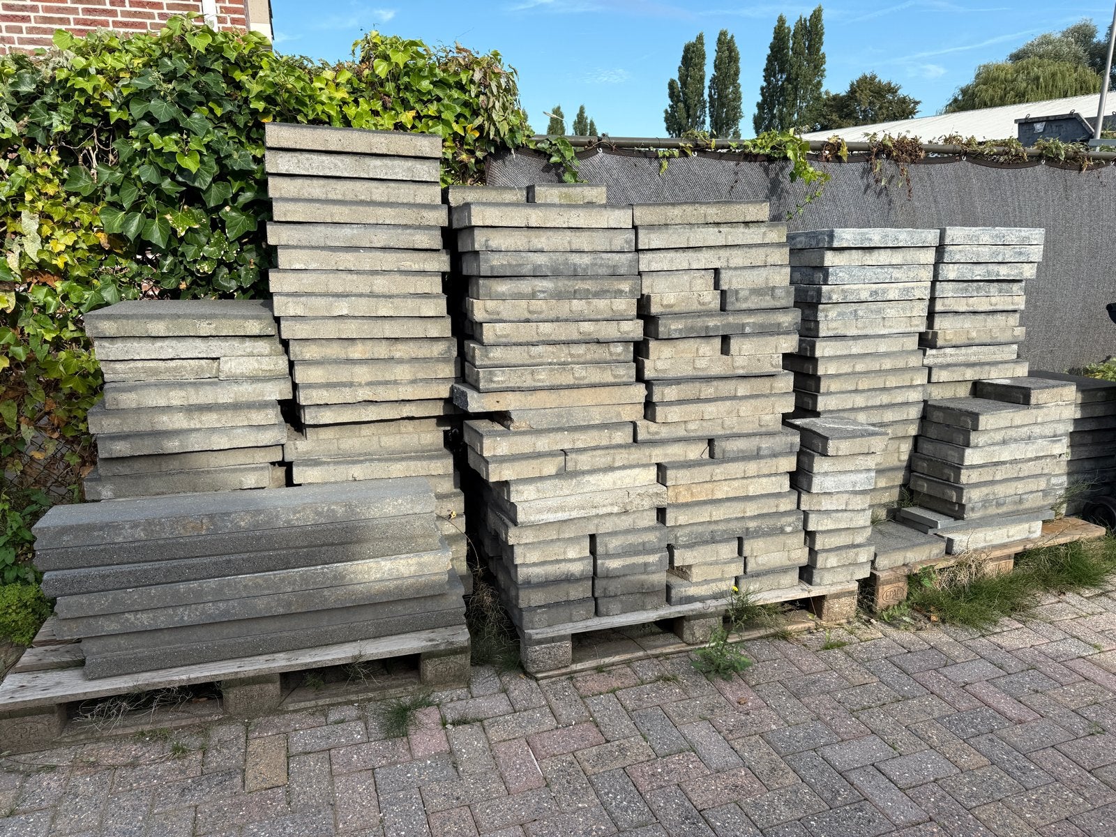Gratis af te halen: Betonnen tuintegels diverse maten, Gebruikt, Ophalen of Verzenden, 10 m² of meer, Beton