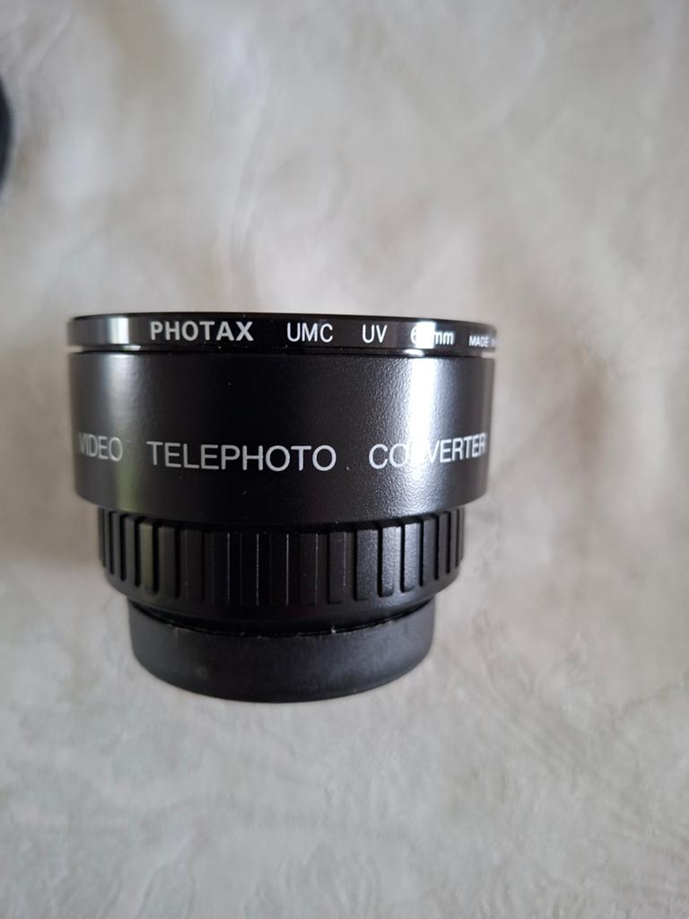 Photax UMC UV 67mm 2.0X Video Telephoto Converter, Ophalen of Verzenden, Gebruikt