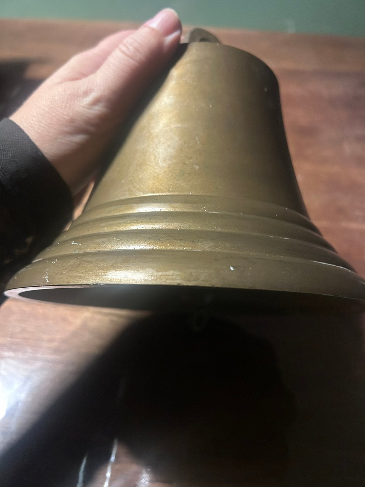 Koper scheepsbel bel doorsnee 19,5 cm, Ophalen, Koper