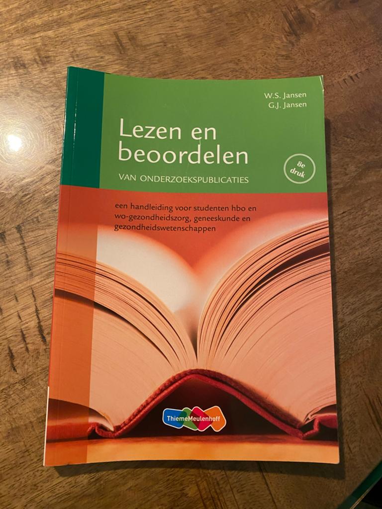 Lezen en beoordelen van onderzoekspublicaties - 8e druk, Ophalen of Verzenden, Nieuw