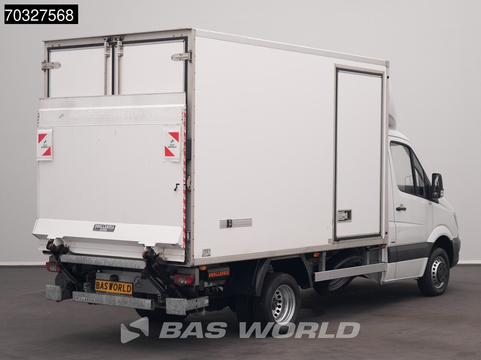 Mercedes Sprinter 516 CDI Laadklep Zijdeur FRC Koelwagen The, Auto's, Stof, Gebruikt, Euro 6, 4 cilinders